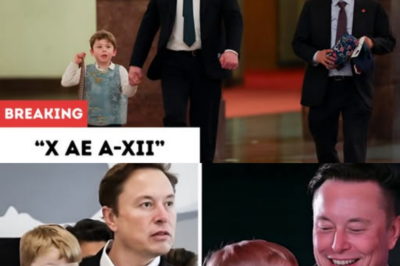 Elon Musk’s cute son pops up with him in China