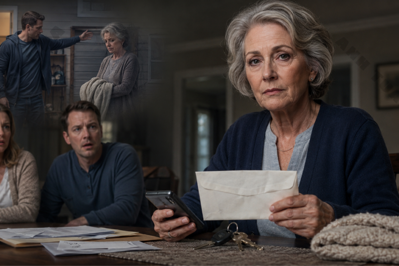 I was moved into the cold room beside the garage, in the very house where the loan was still in my name. My son said, “Mom, just stay there for now. There’s no room for you in the main house anymore.” I didn’t argue. I just quietly pulled my blanket over me that night. A few days later, the bank called, and the final sentence from the bank employee left my son speechless.